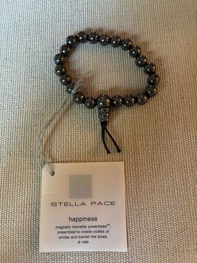 Hematite “happiness” bracelet by Stella Pace